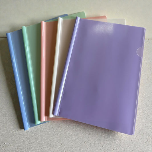 Pastel A4 Stick File Folder – 5 Pack