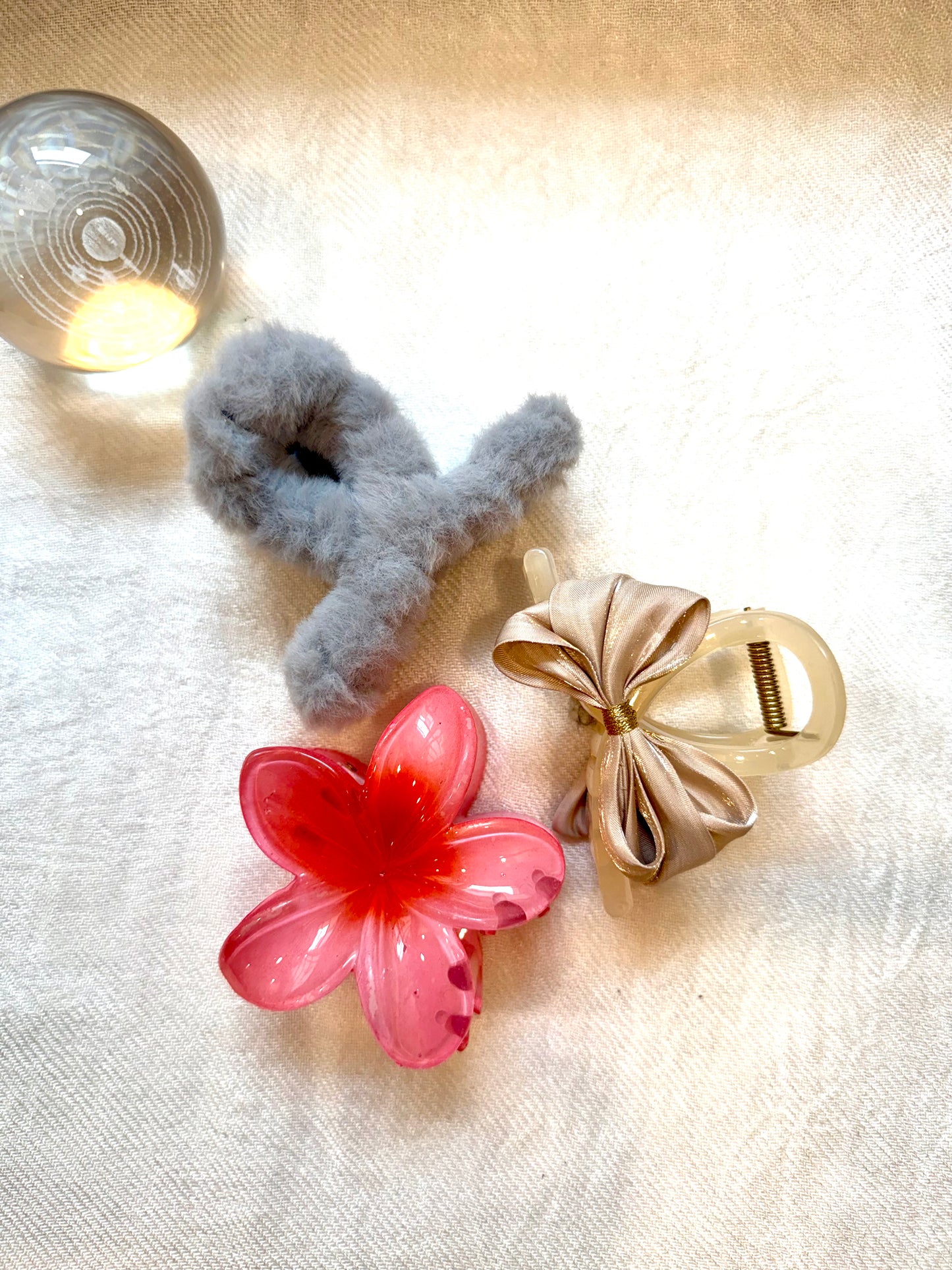 Soft Glam Hair Claw Clip - Combo (3 Pcs)