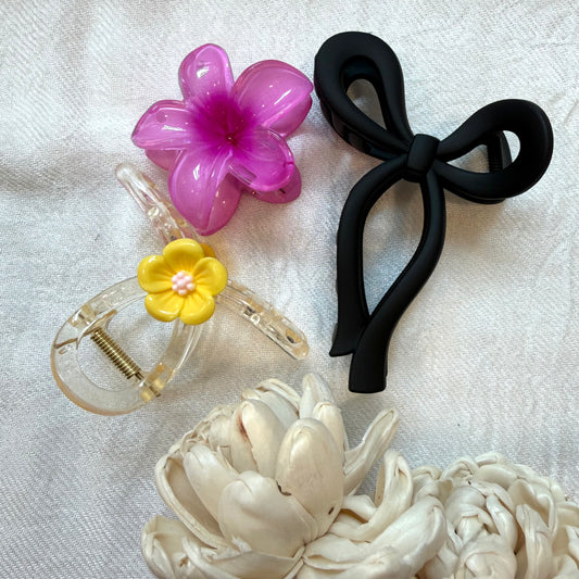 Aesthetic Hair Claw Clip - Combo (3 Pcs)