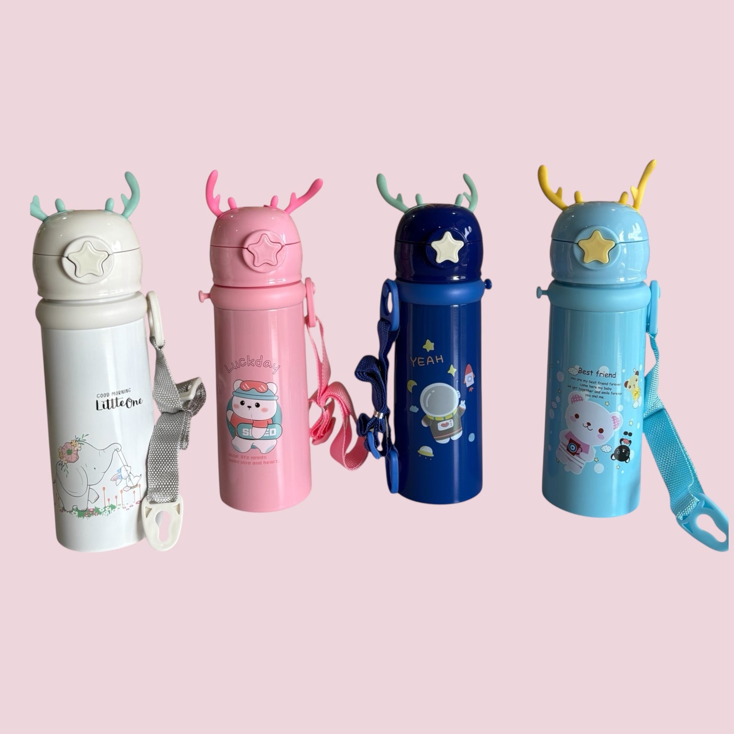 Cute Printed Kids Steel Water Bottle 500ML
