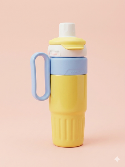 Pastel Insulated Travel Mug with Handle & Flip Straw Lid – 750ml