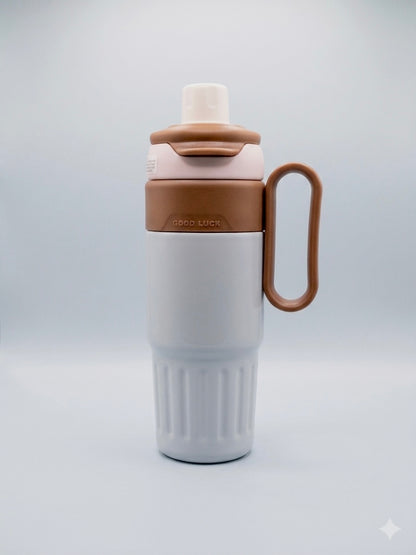 Pastel Insulated Travel Mug with Handle & Flip Straw Lid – 750ml