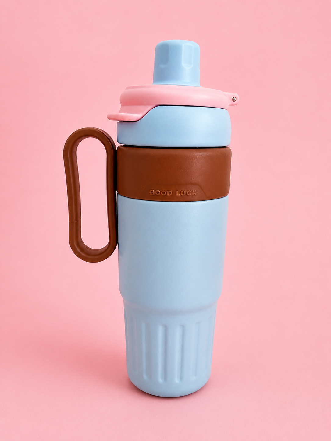 Pastel Insulated Travel Mug with Handle & Flip Straw Lid – 750ml