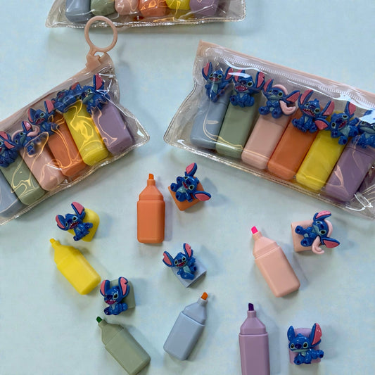 Stitch Pastel Highlighter Set - 6 Pack