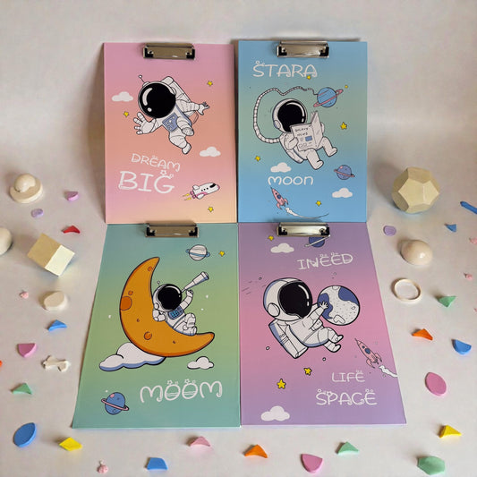Dream Big Astronaut Clipboard Folder – A4 Size
