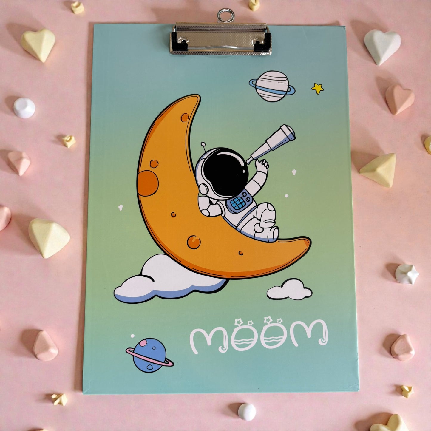 Dream Big Astronaut Clipboard Folder – A4 Size