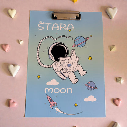 Dream Big Astronaut Clipboard Folder – A4 Size