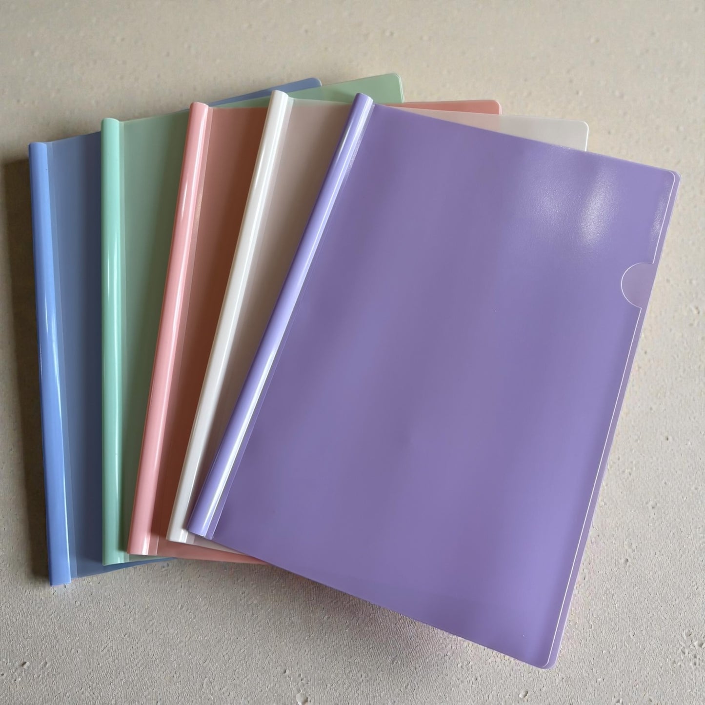 Pastel A4 Stick File Folder – 5 Pack