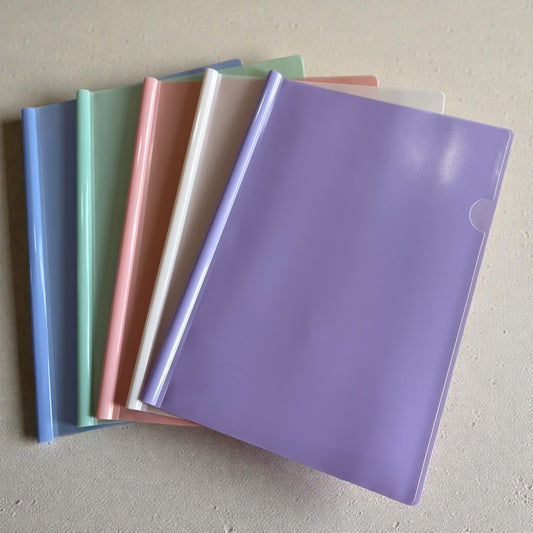 Pastel A4 Stick File Folder – 5 Pack