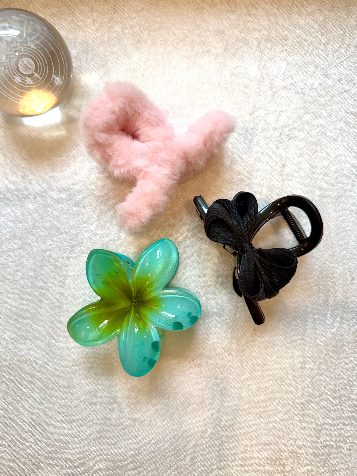 Soft Glam Hair Claw Clip - Combo (3 Pcs)