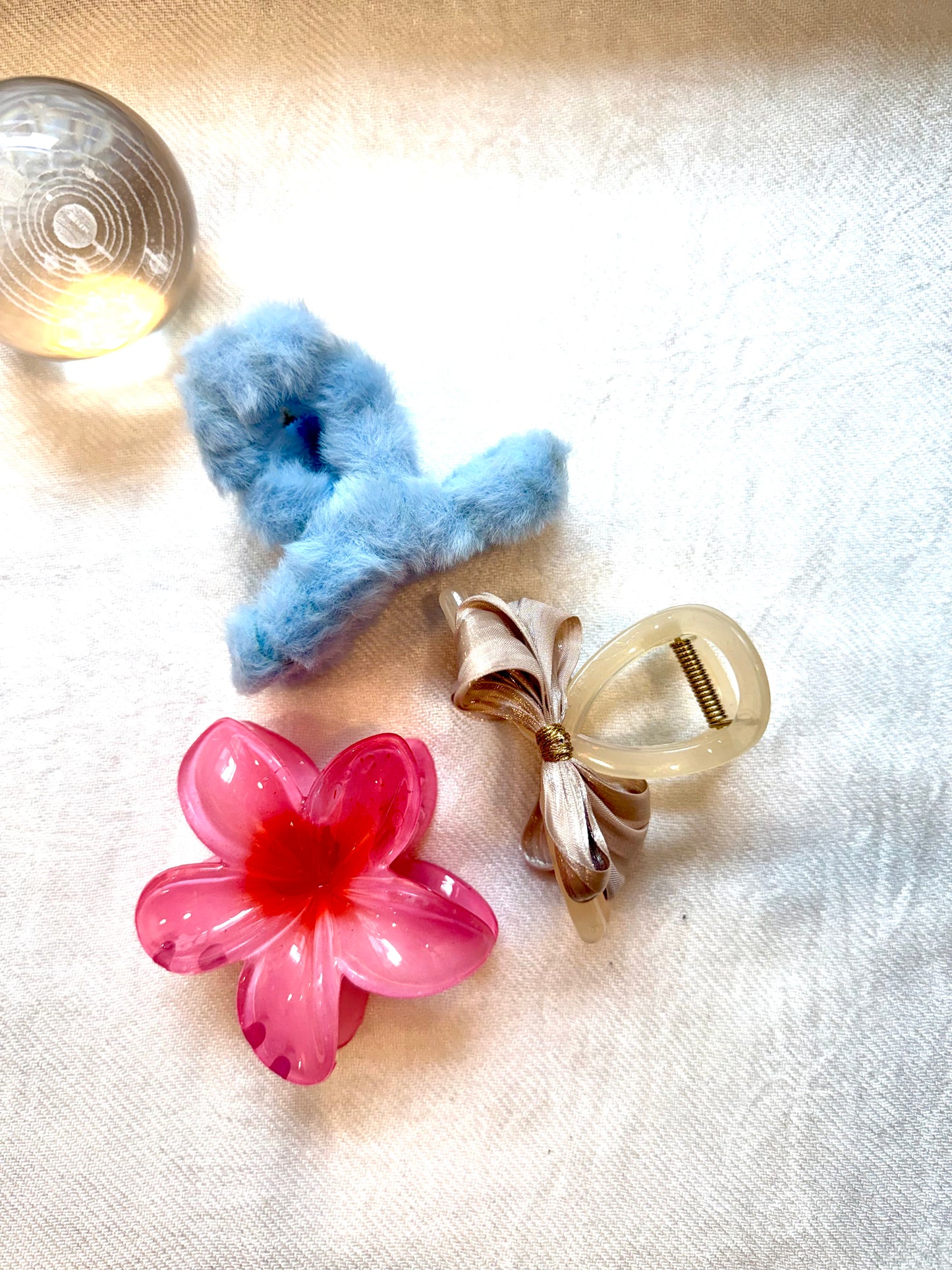 Soft Glam Hair Claw Clip - Combo (3 Pcs)