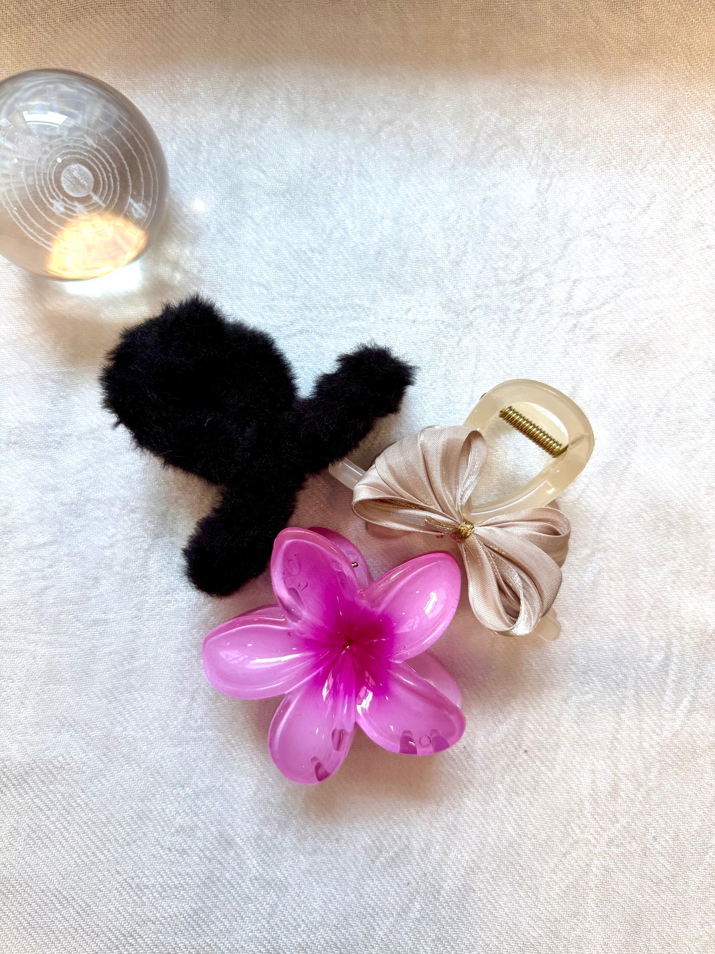 Soft Glam Hair Claw Clip - Combo (3 Pcs)