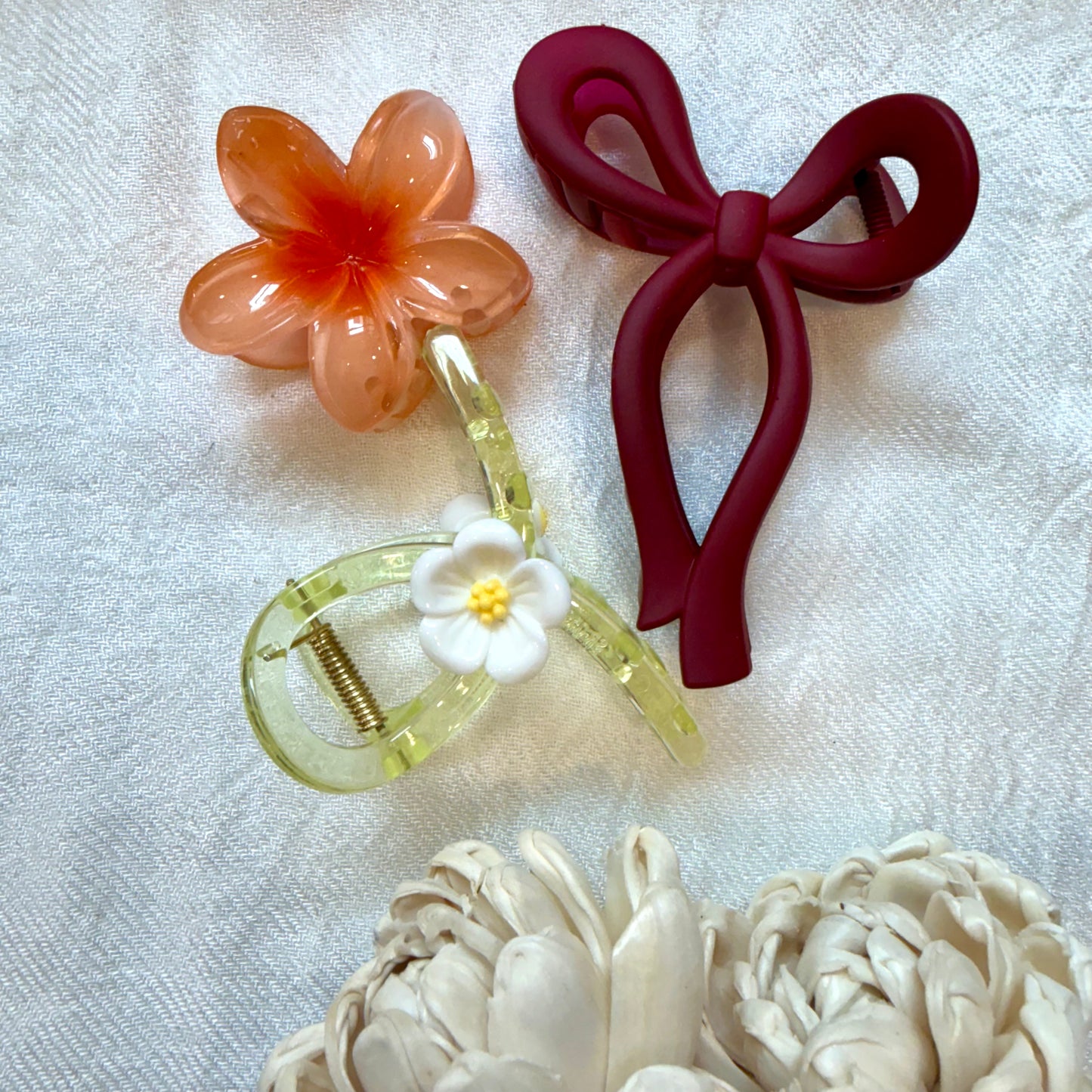 Aesthetic Hair Claw Clip - Combo (3 Pcs)