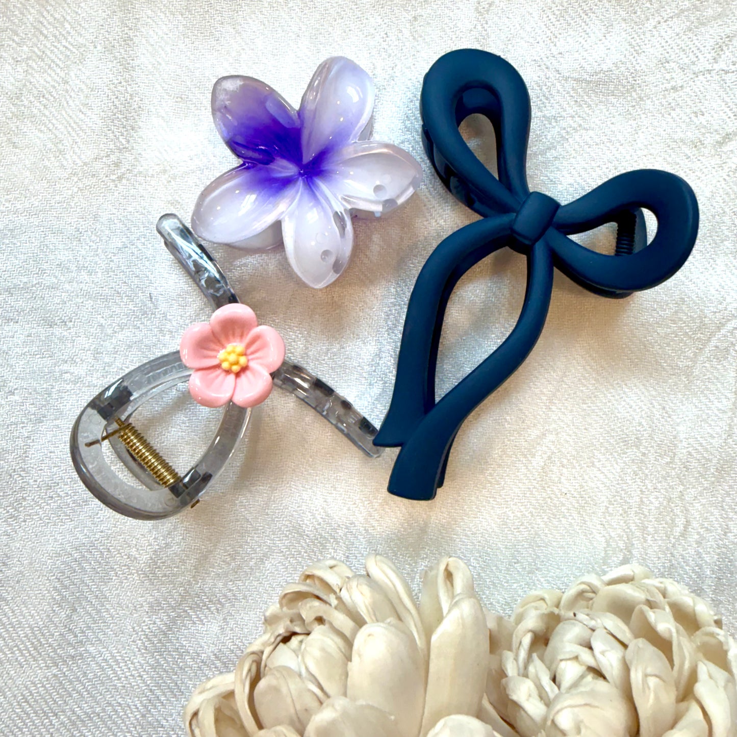 Aesthetic Hair Claw Clip - Combo (3 Pcs)