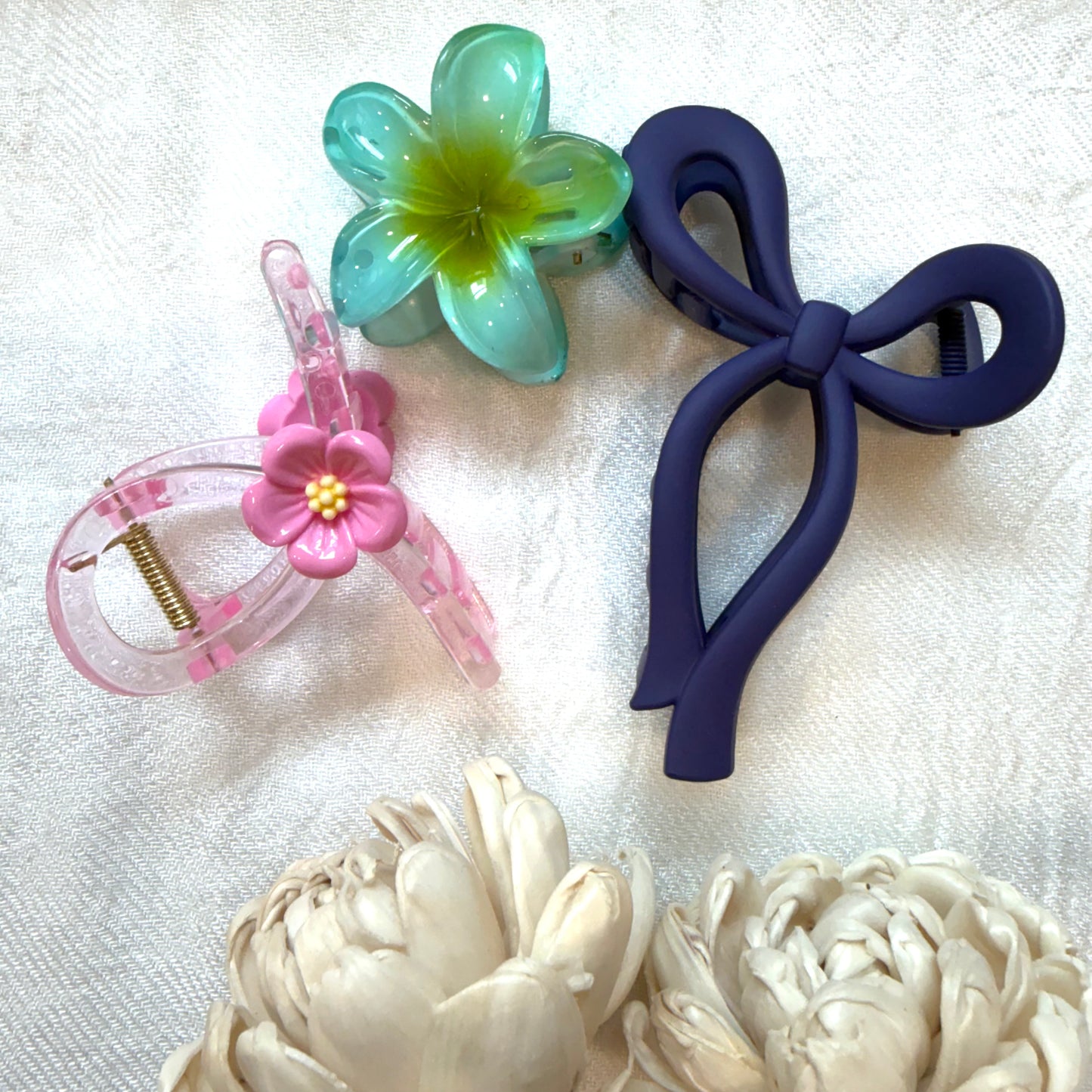 Aesthetic Hair Claw Clip - Combo (3 Pcs)