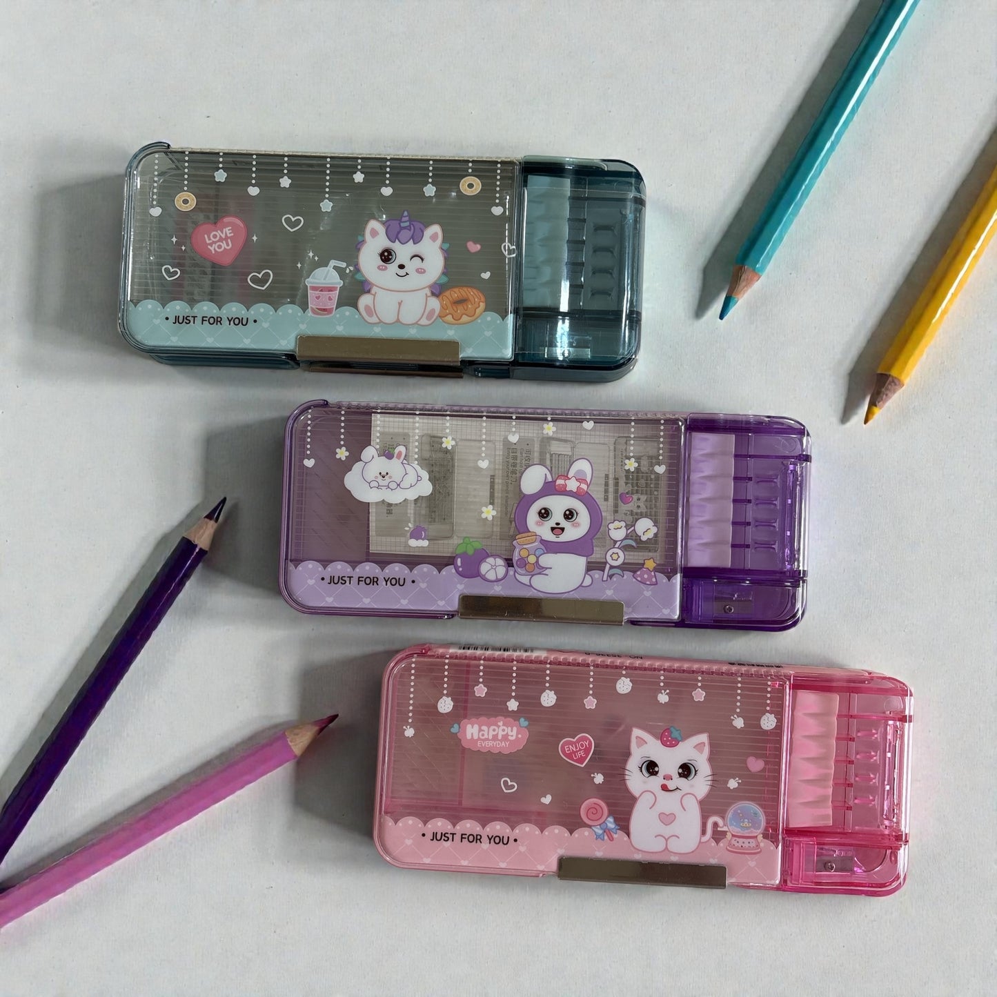 SweetCharm Pencil Box with Stand