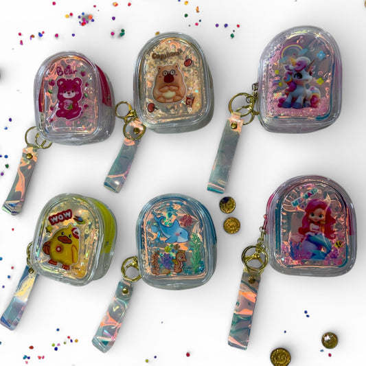 Kawaii Glitter Mini Pouch