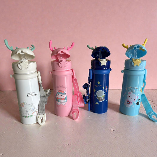 Cute Printed Kids Steel Water Bottle 500ML