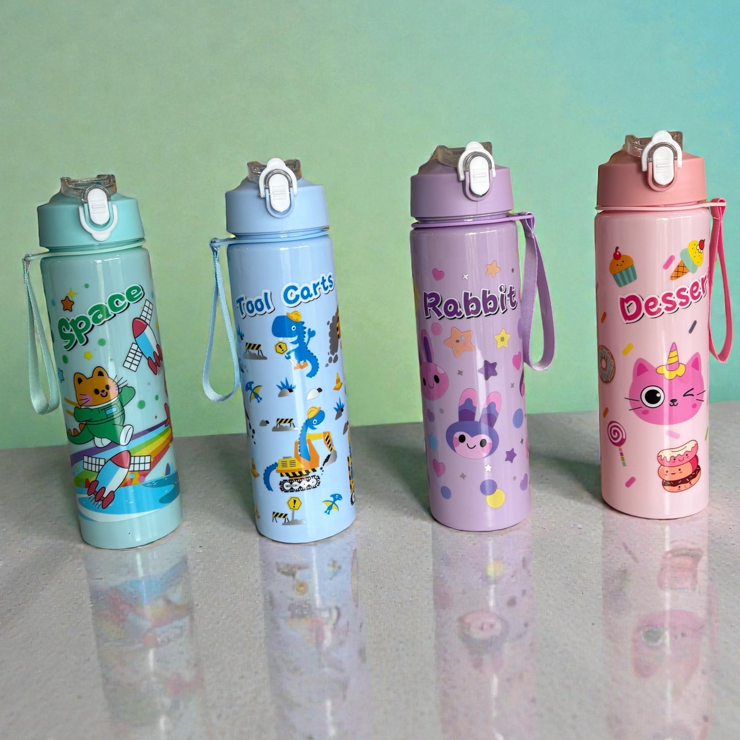Cute Printed Kids Plastic Water Bottle – 500ml