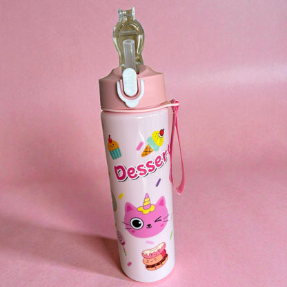 Cute Printed Kids Plastic Water Bottle – 500ml